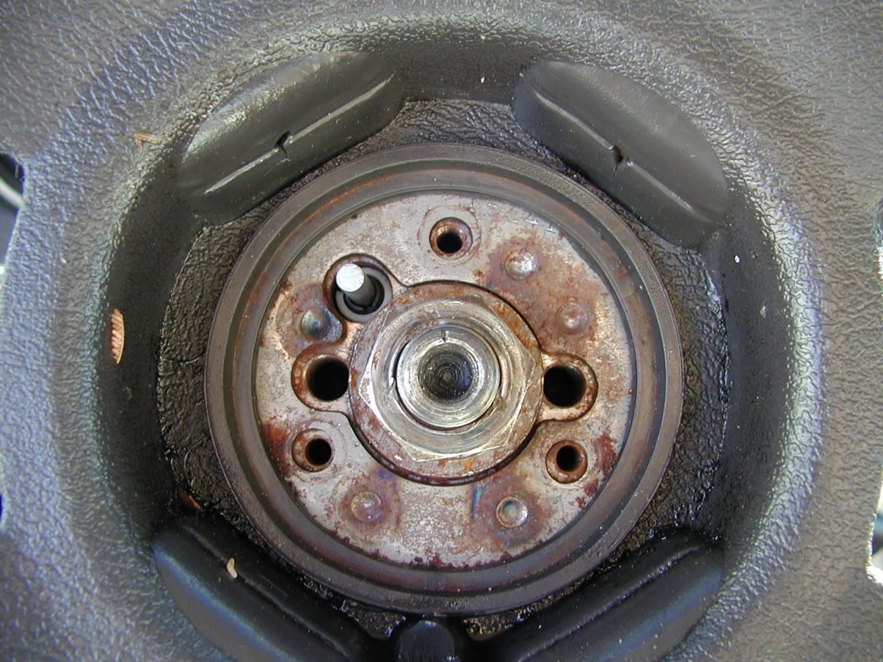 1971 Chevy Truck: the stock steering wheel and horn kit